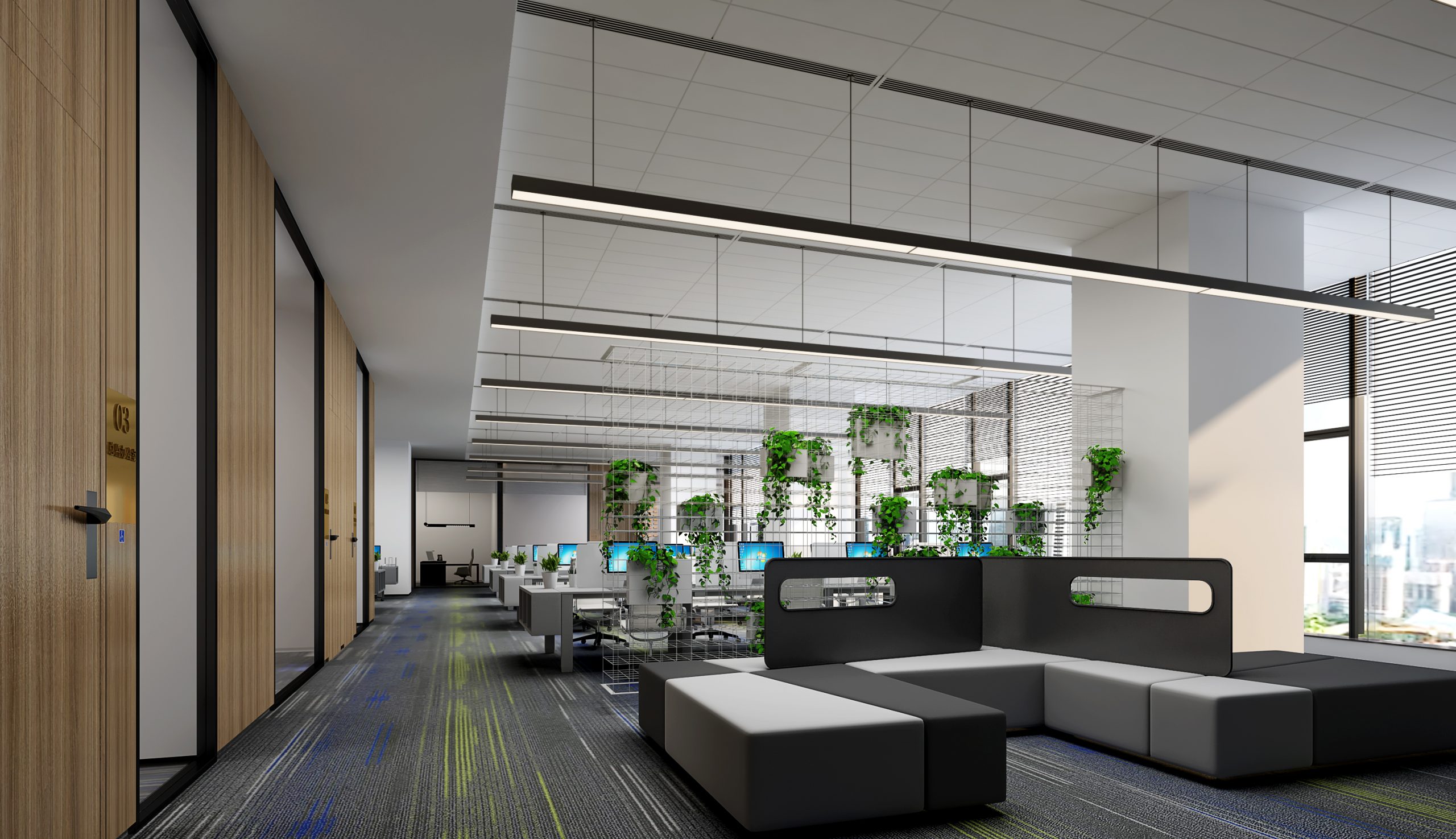 Open office renderings:Why are open office renderings the three major advantages of design?