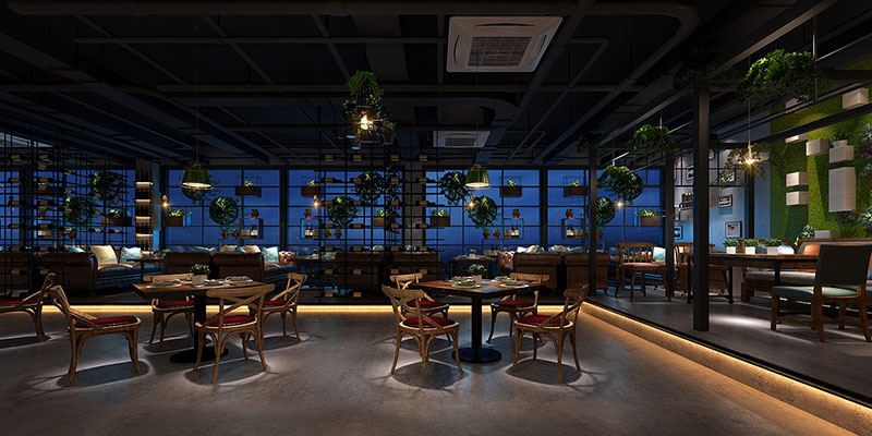 industrial chic restaurant design