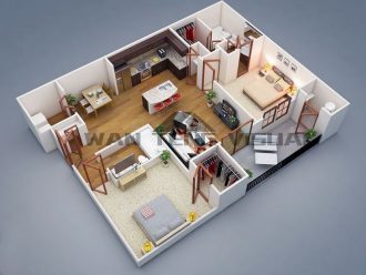 Each of your floor plans will be designed as a photo-realistic 3D Floor Plan