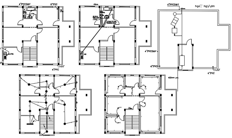 plumbing layout floor plan