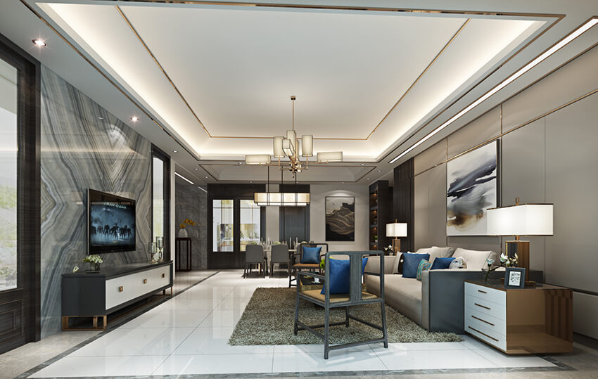 Senior ash, concise and exquisite interior design renderings