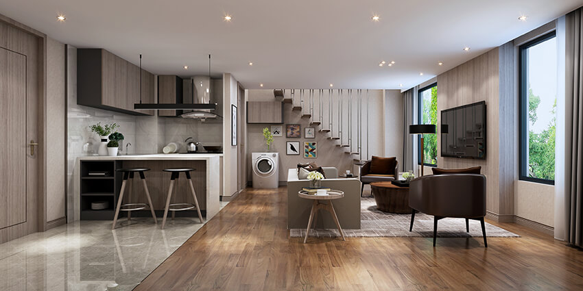 3D interior rentering