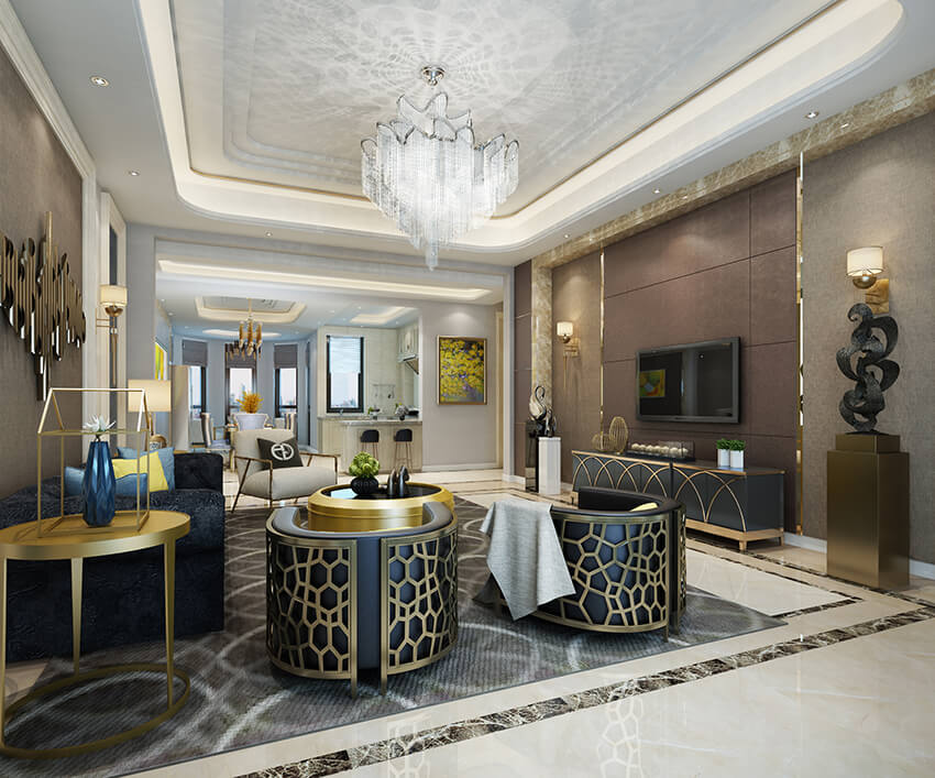 living room rendering