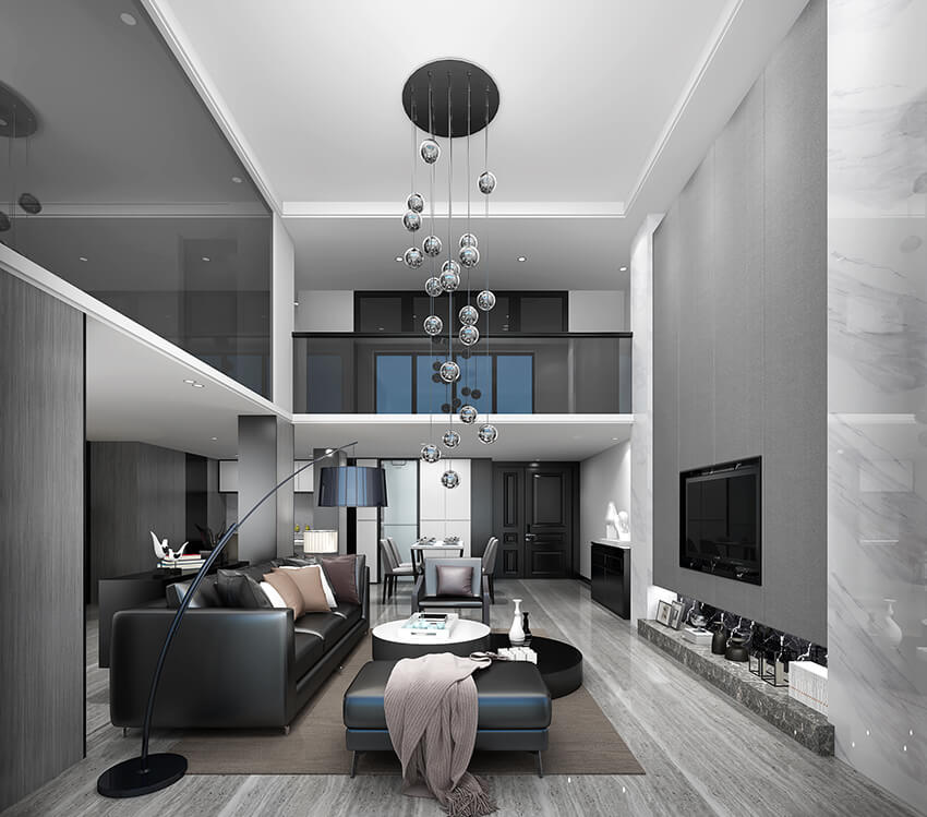 living room rendering