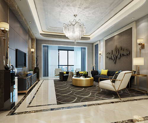 living room rendering